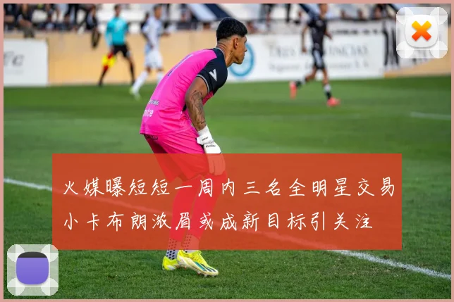 火媒曝短短一周内三名全明星交易小卡布朗浓眉或成新目标引关注